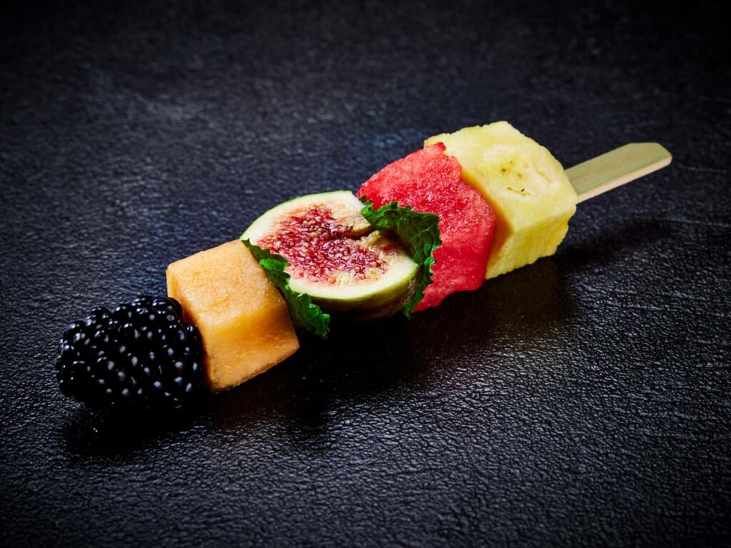 Veganer Käse Feige Frucht Party-Spieß