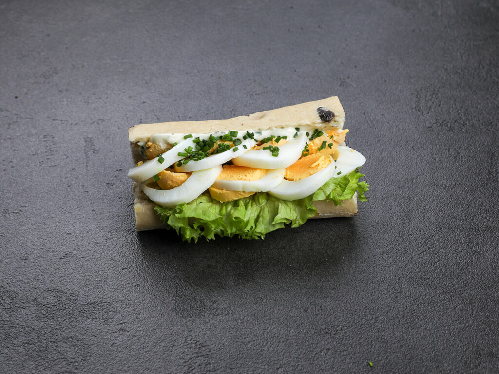 Olivenbaguette mit Ei 4er