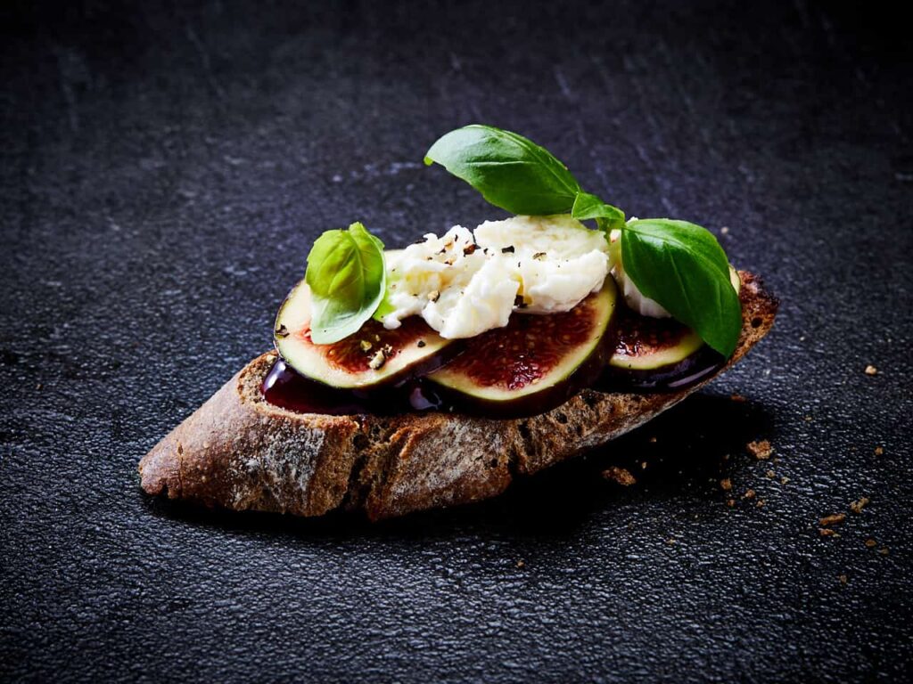 Crostini bites geröstet -  Mozzarella Feige 10er