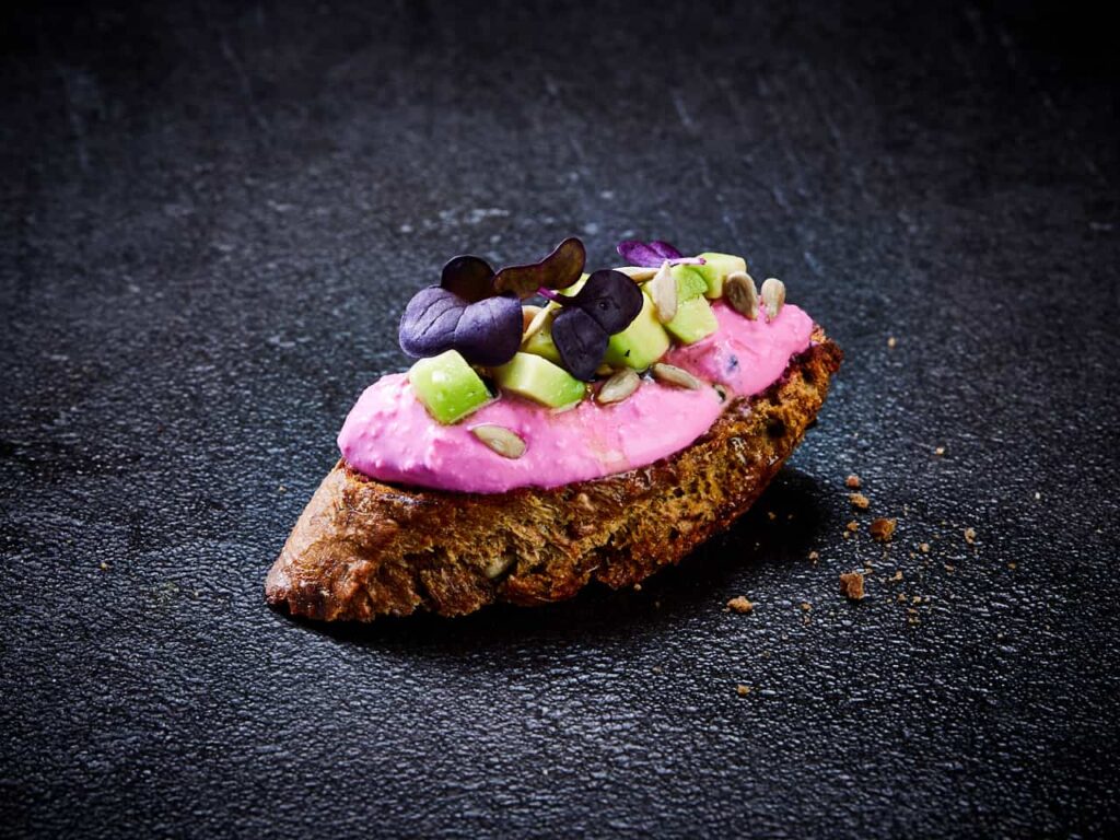 Crostini bites geröstet -  Rote Beete Ziegenkäse 10er