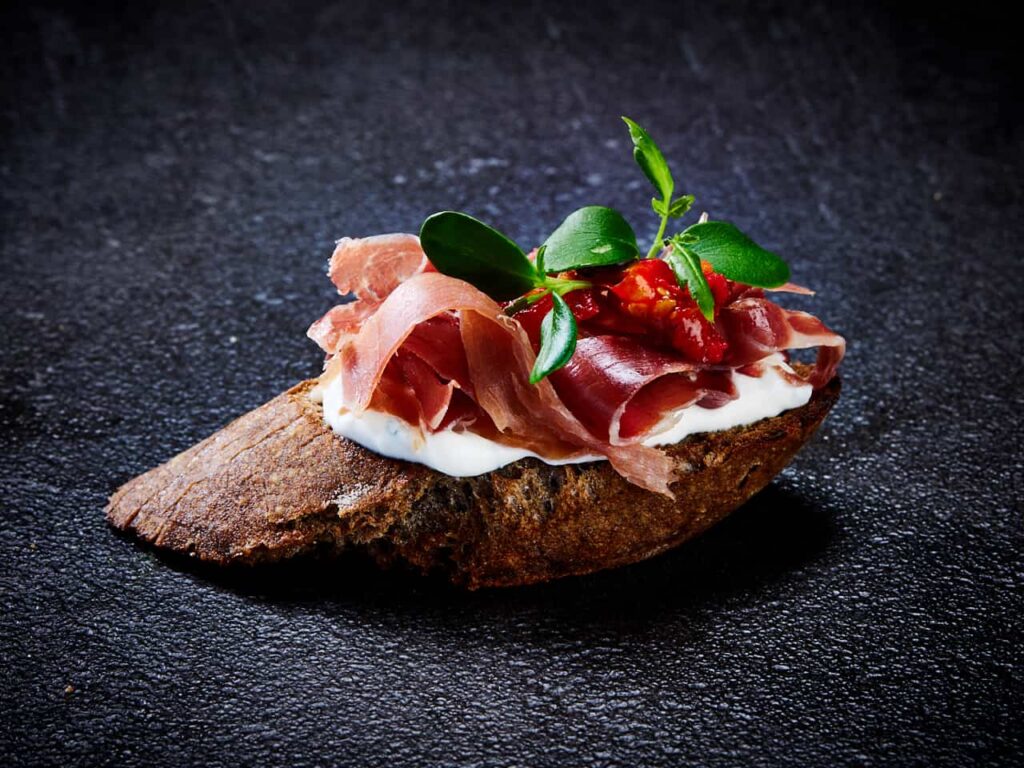 Crostini bites geröstet - Parmaschinken 10er