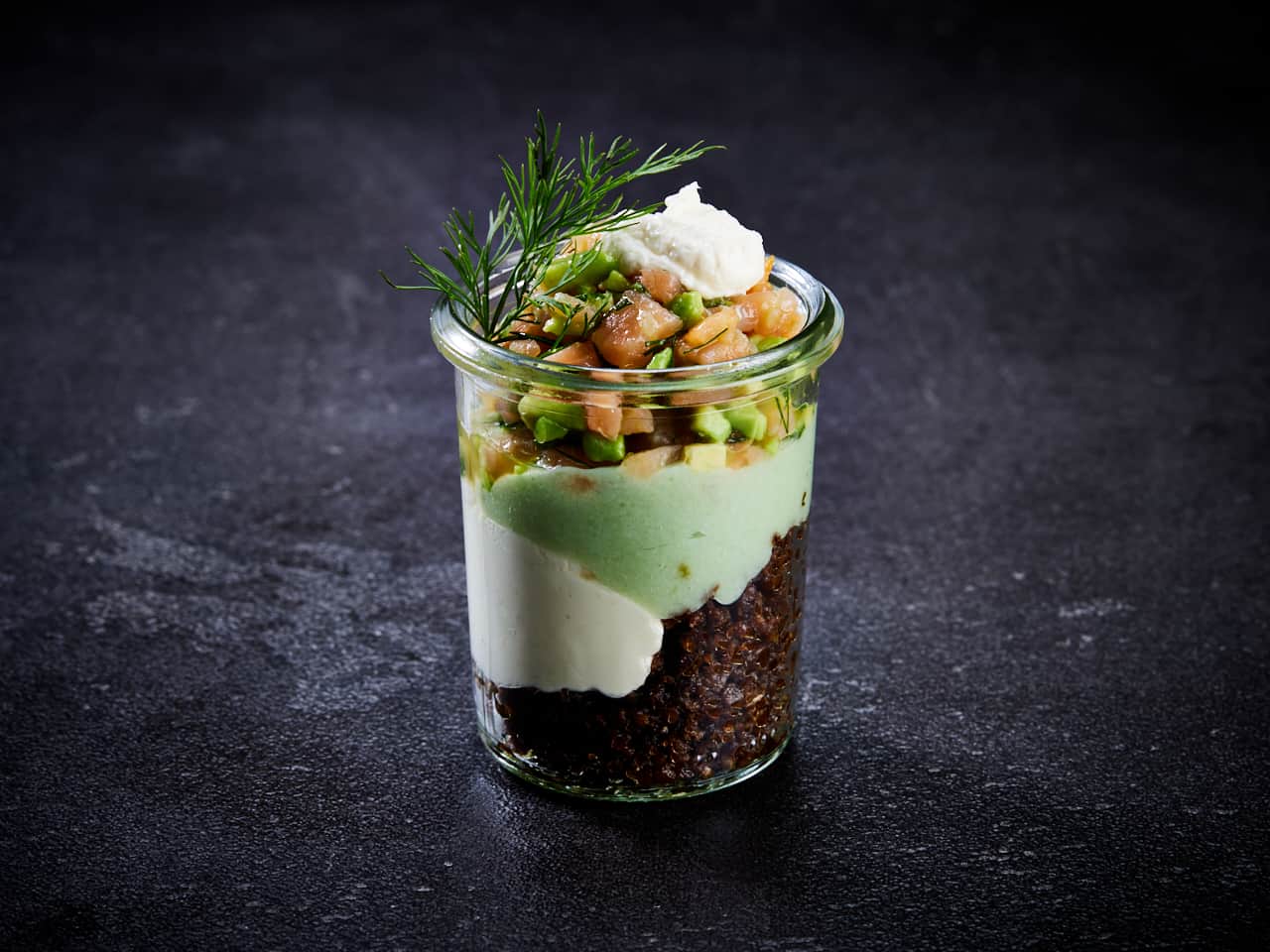 Homestyle Tiramisu vom Lachs im Glas