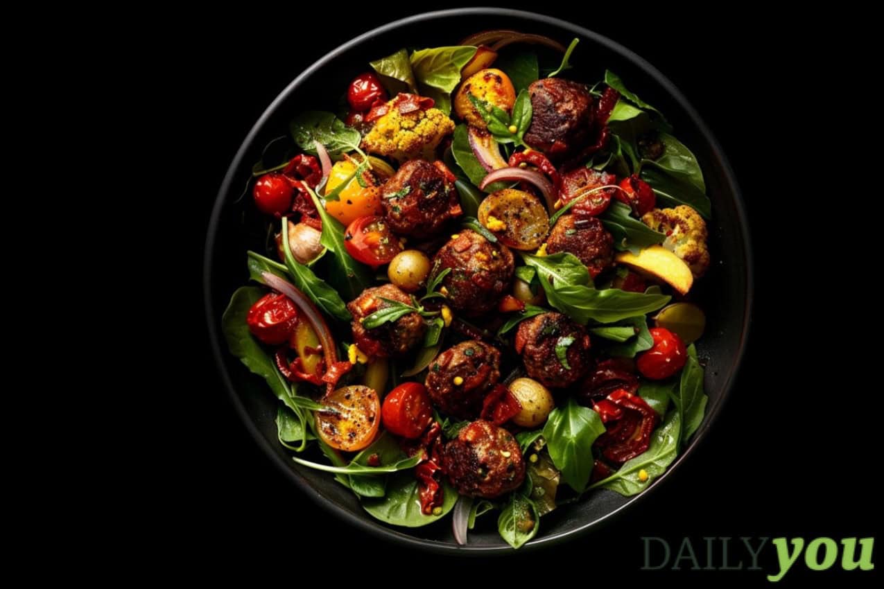 Beef Balls Shakshuka Salat