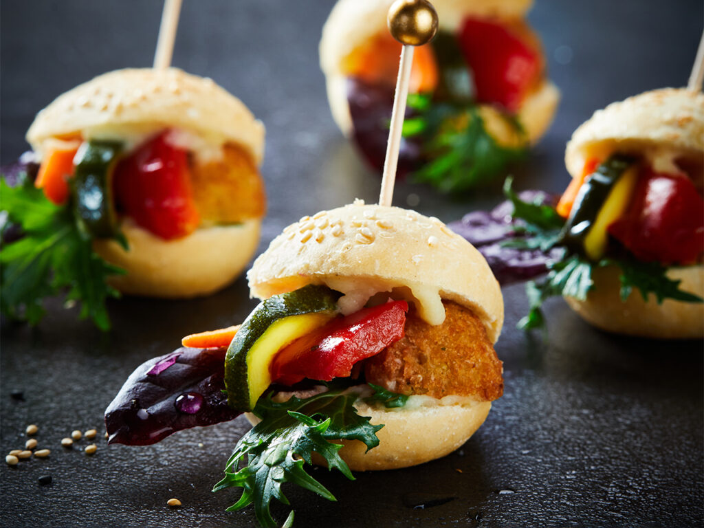 Mini Burger Blumenkohlfalafel 10er