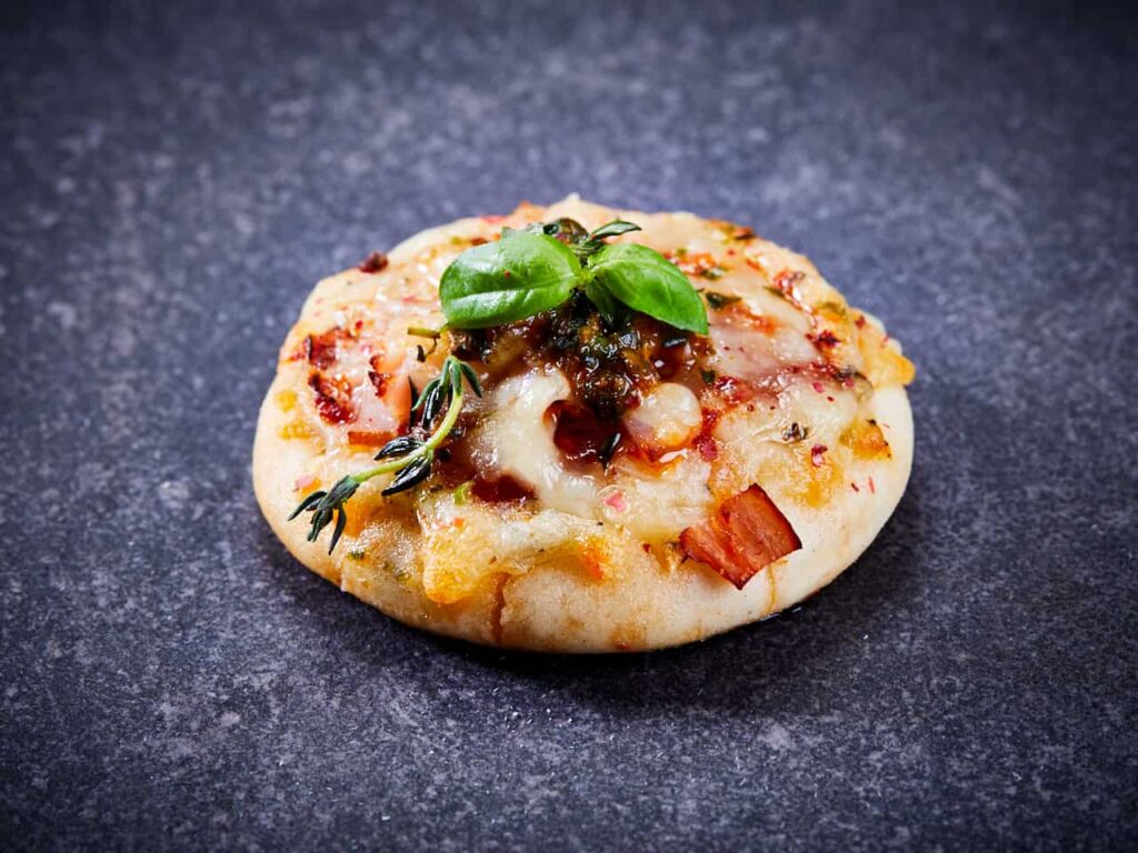 Minipizza Graved Lachs