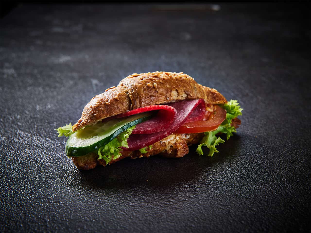 Mini Croissant Salami 10er