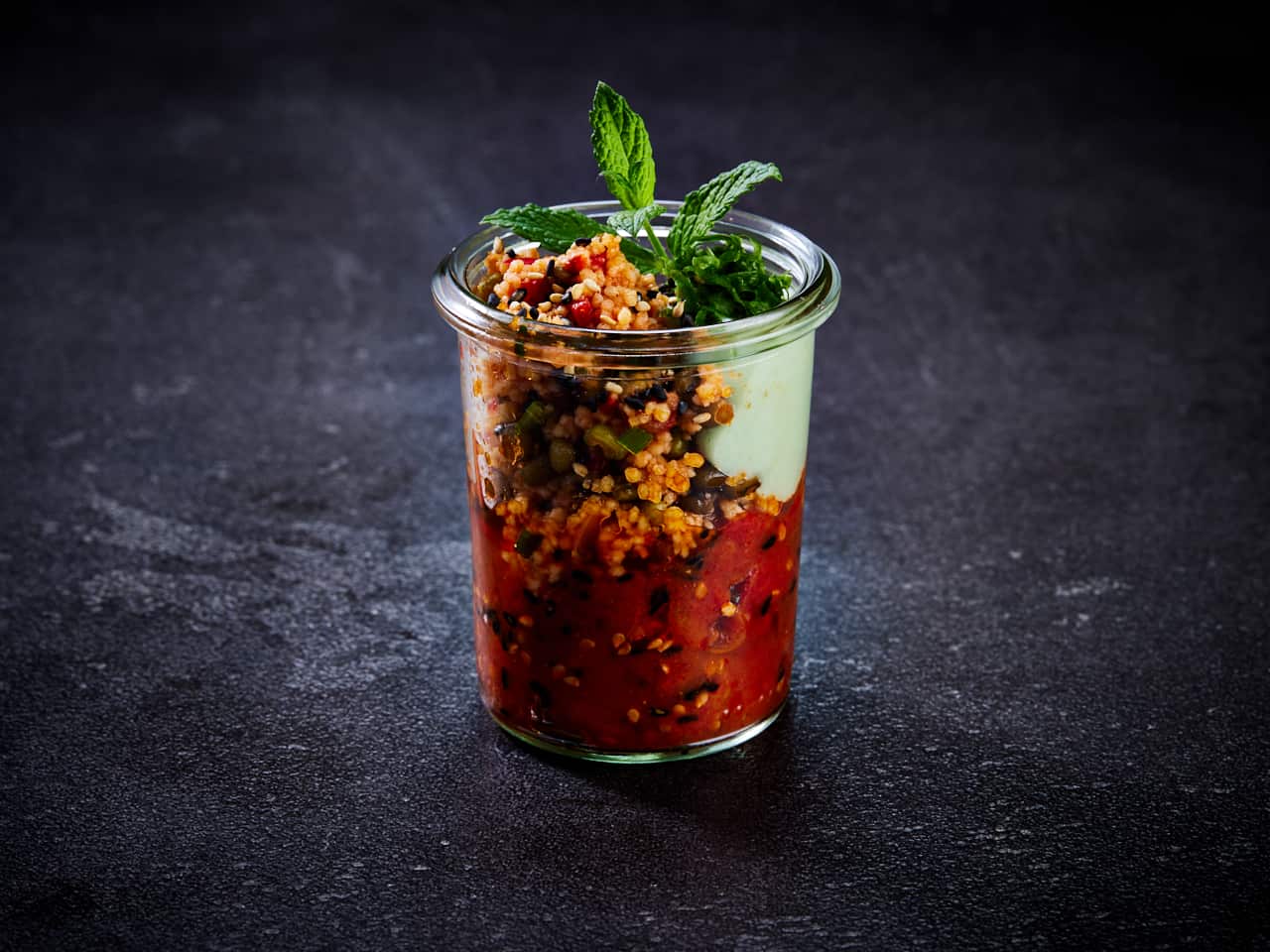 Homestyle Couscous Salat im Glas
