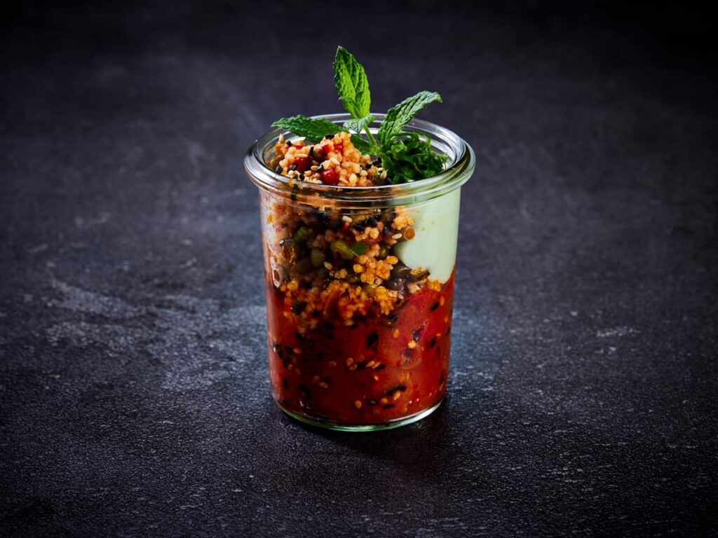 Homestyle Couscous Salat im Glas