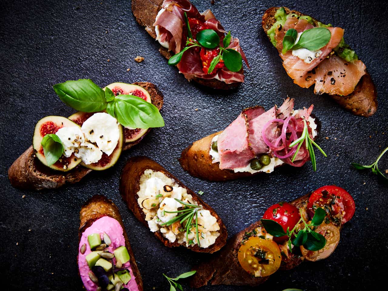 Crostini bites geröstet - 35er Variation