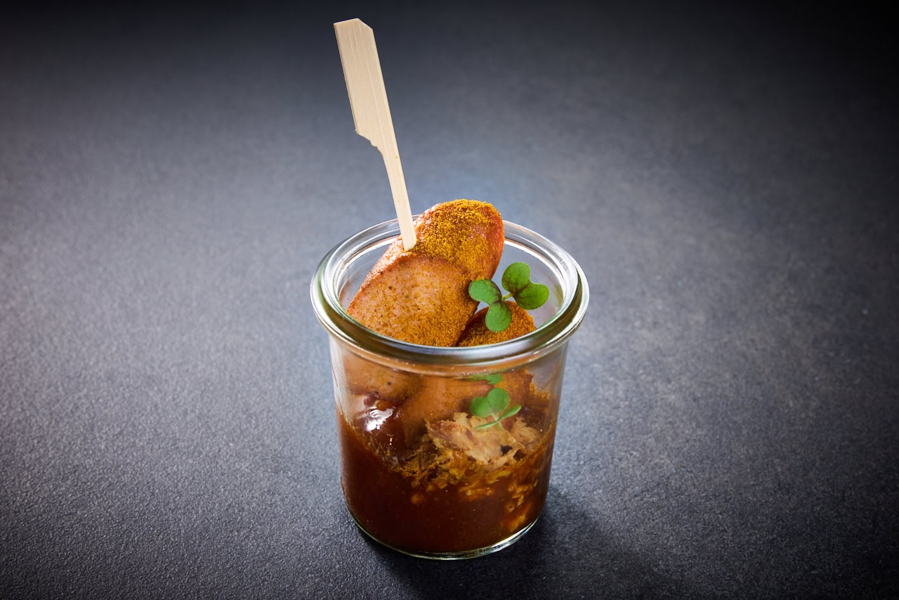 Appetizer Curry Wurst vegan