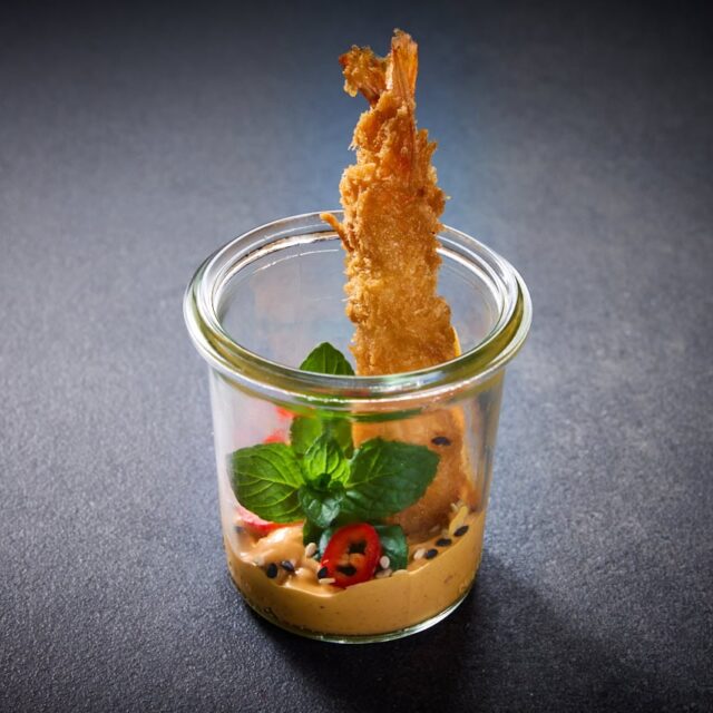 Appetizer Torpedo Shrimp mit Chipotle Sauce