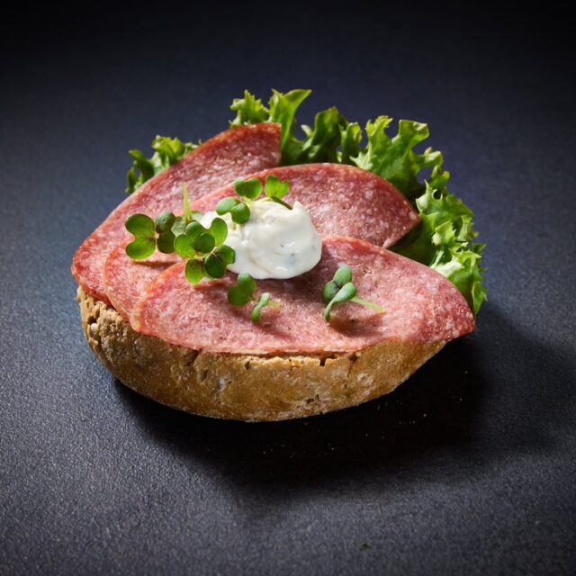 Brötchen mit Truthahn-Salami (halbes) - 4er