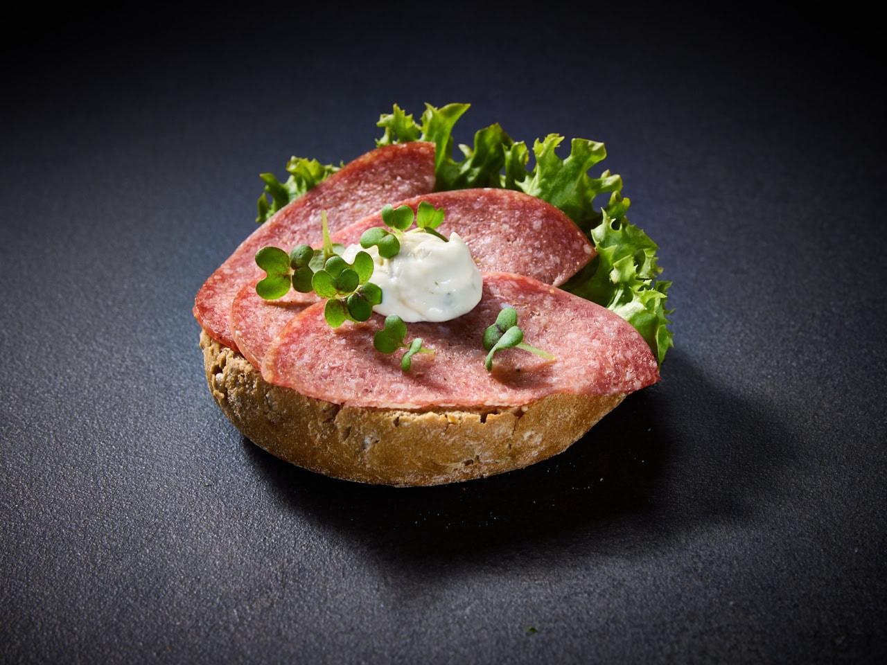 Brötchen mit Truthahn-Salami (halbes) - 4er