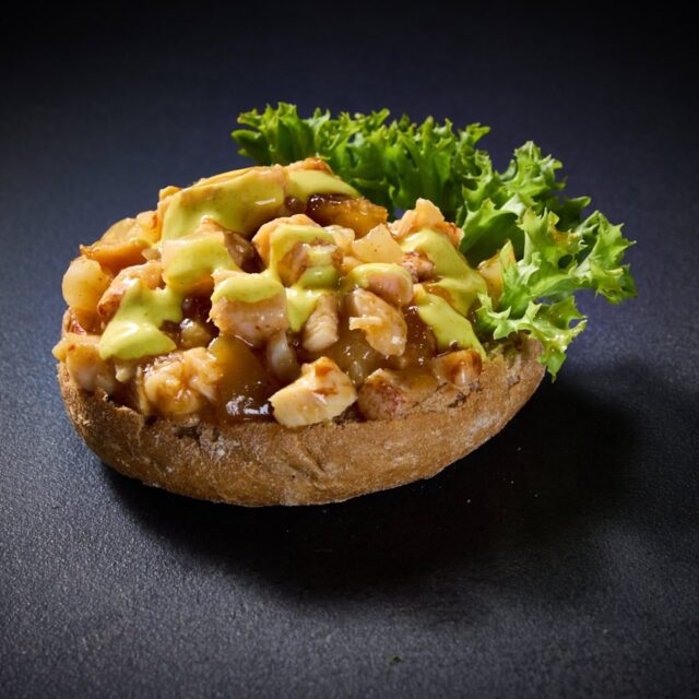 Brötchen mit Chicken-Ananas (halbes) - 4er