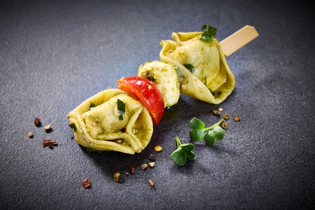 Ricotta-Spinat-Tortelloni mit Mozzarella